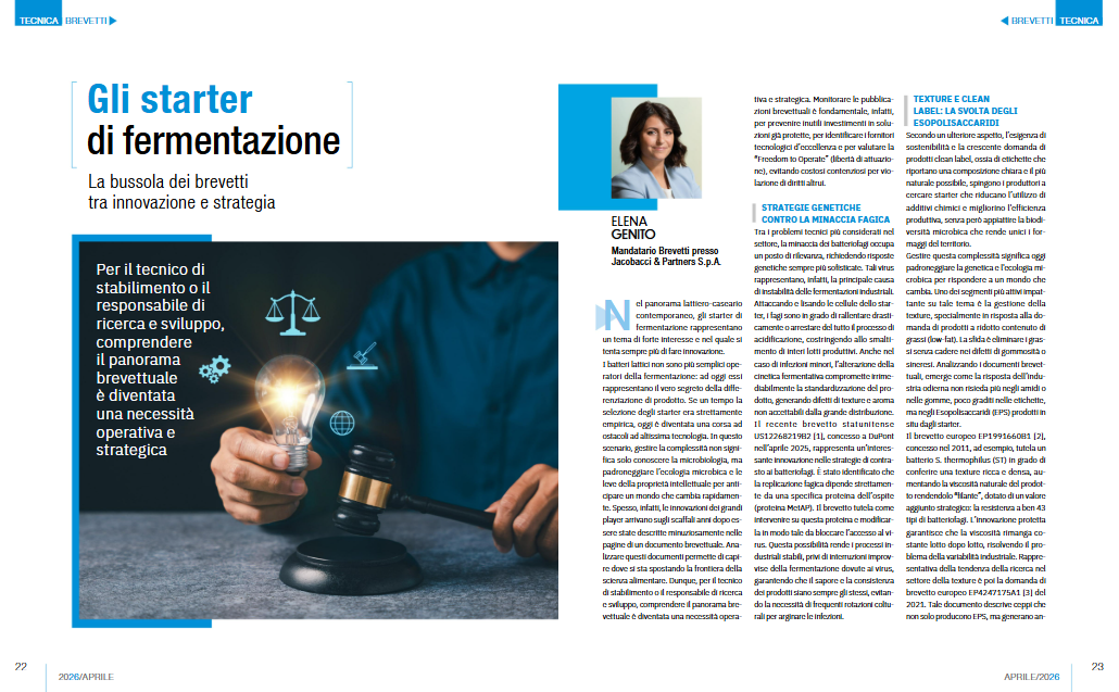 Gli starter di fermentazione_Elena Genito_Scienza e Tecnica_Aprile 2026