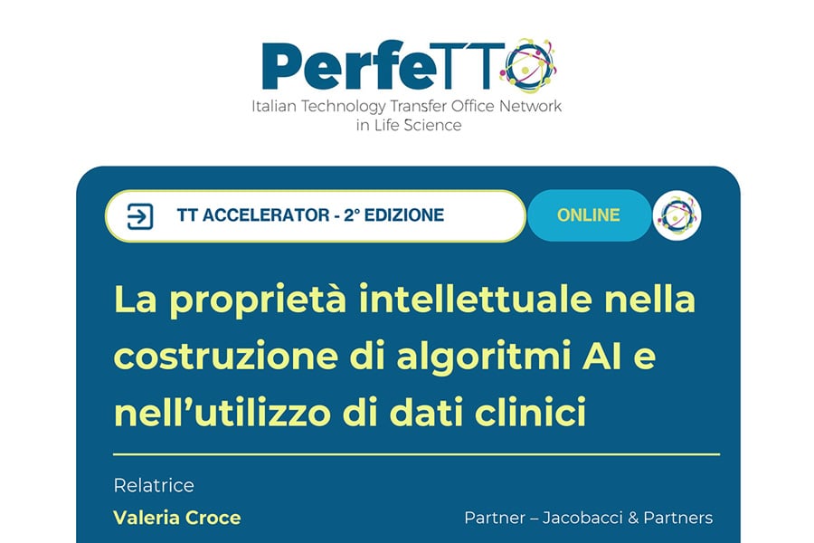 La proprietà intellettuale nella costruzione di algoritmi AI e nell'utilizzo di dati clinici