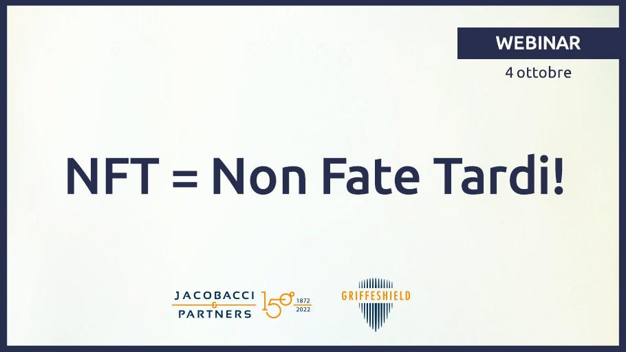 Webinar NFT = Non Fate Tardi!